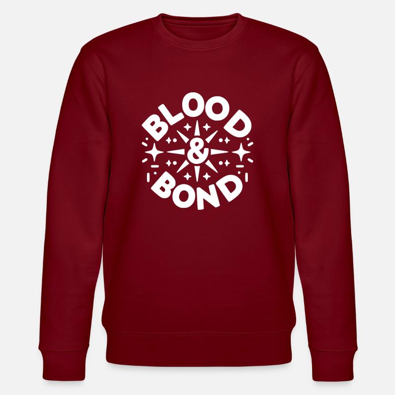 Blut und Bindung - Stanley/Stella Unisex Bio-Sweatshirt CHANGER  - Burgunderrot