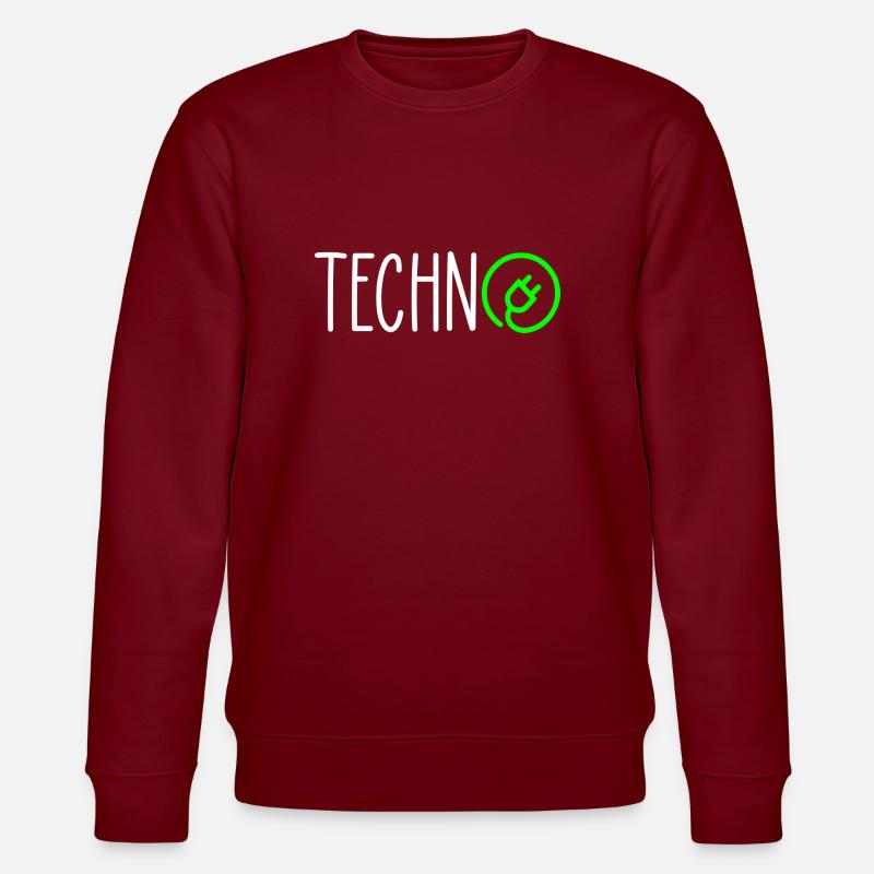 Techno-Ladung - Stanley/Stella Unisex Bio-Sweatshirt CHANGER  - Burgunderrot