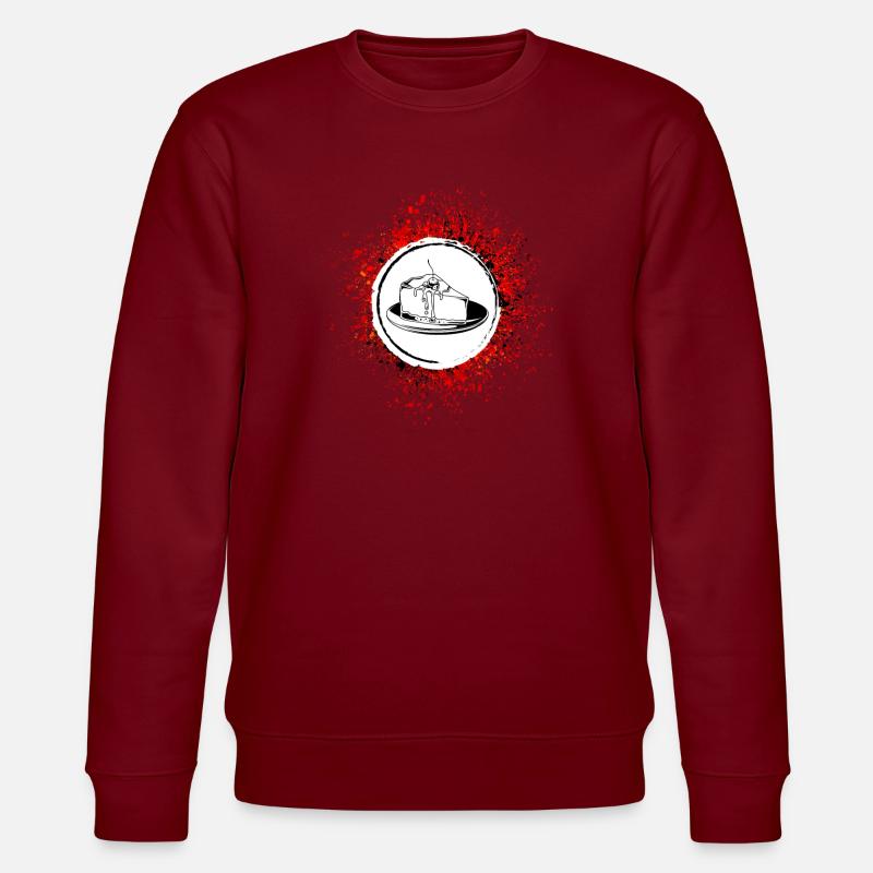 Käsekuchen Backen - Stanley/Stella Unisex Bio-Sweatshirt CHANGER - Burgunderrot