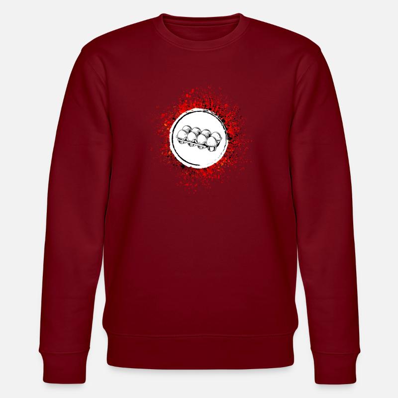 Eier symbol - Stanley/Stella Unisex Bio-Sweatshirt CHANGER  - Burgunderrot