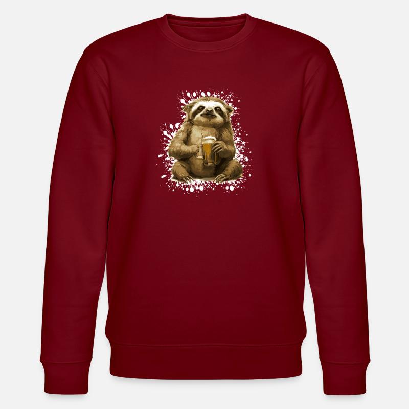 Faul Bier Lustig - Stanley/Stella Unisex Bio-Sweatshirt CHANGER - Burgunderrot
