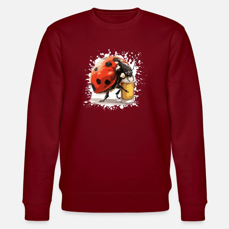 Ladybug Beer - Stanley/Stella CHANGER Unisex Organic Sweatshirt - burgundy
