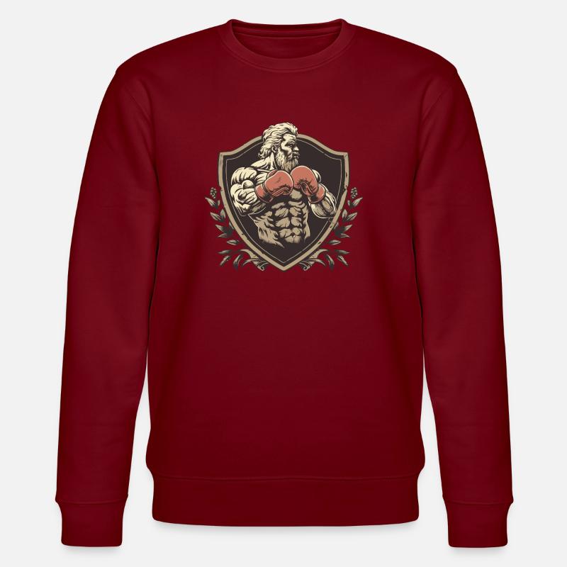 Logo du boxeur combattant MMA - Sweat bio CHANGER Stanley/Stella Unisexe - bordeaux