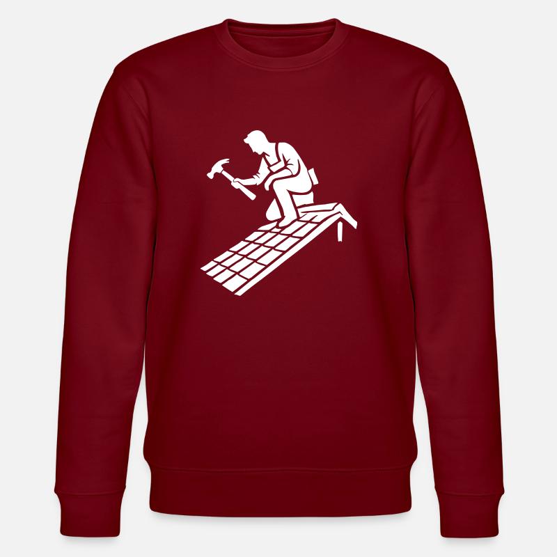 dachdecker - Stanley/Stella Unisex Bio-Sweatshirt CHANGER  - Burgunderrot