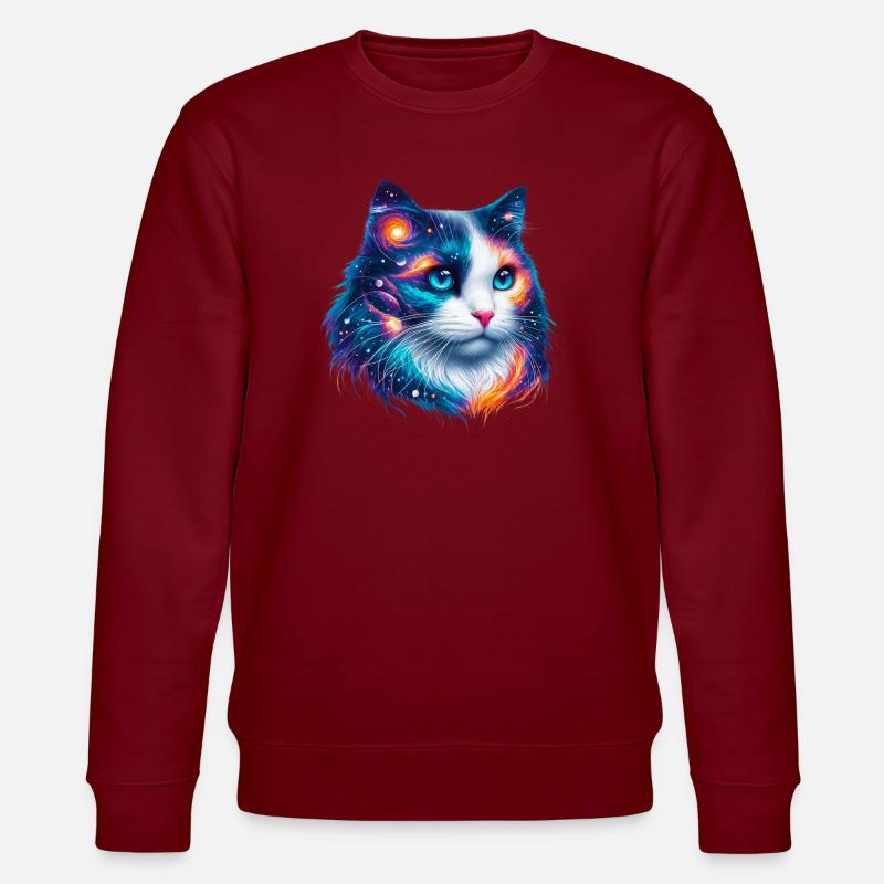 Chat - Sweat bio CHANGER Stanley/Stella Unisexe - bordeaux