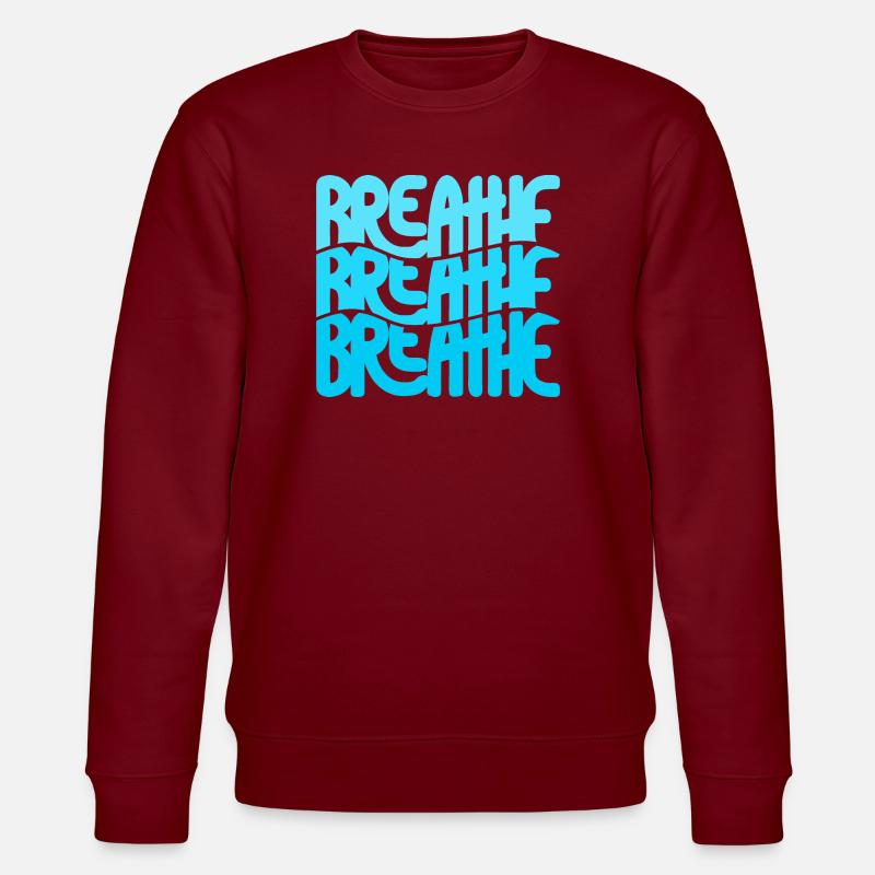 Respira - Stanley/Stella CHANGER Unisex Organic Sweatshirt - burgundy