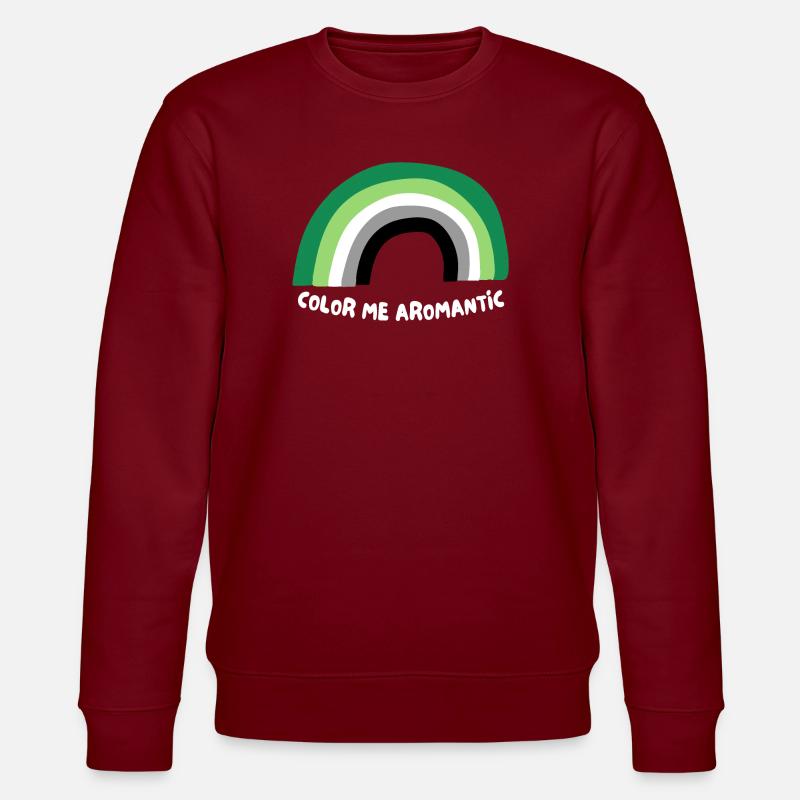 Malen Sie mich Aromantisch - Stanley/Stella Unisex Bio-Sweatshirt CHANGER  - Burgunderrot