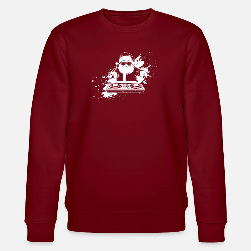 Imprimé DJ Silhouette dynamique - Sweat bio CHANGER Stanley/Stella Unisexe - bordeaux