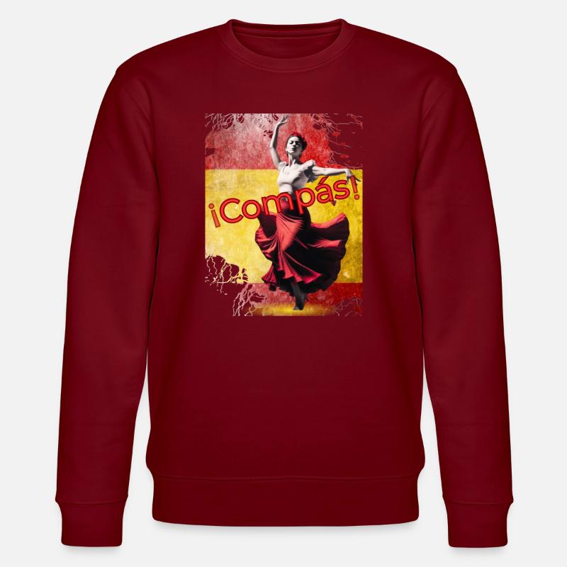 Danseuse de flamenco Compás - Sweat bio CHANGER Stanley/Stella Unisexe - bordeaux