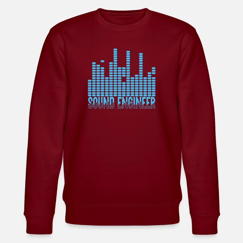 Conception d’ondes d’ingénieur du son - Sweat bio CHANGER Stanley/Stella Unisexe - bordeaux