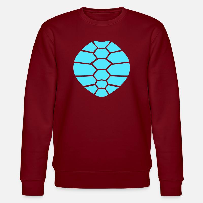 Turtle shell pattern turtle icon cool - Stanley/Stella CHANGER Unisex Organic Sweatshirt - burgundy