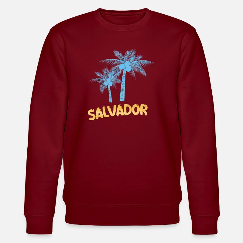 Salvador - Stanley/Stella Unisex Bio-Sweatshirt CHANGER  - Burgunderrot