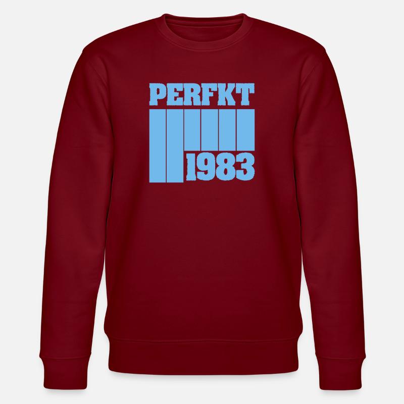 1983 1983 - Stanley/Stella Unisex Bio-Sweatshirt CHANGER  - Burgunderrot