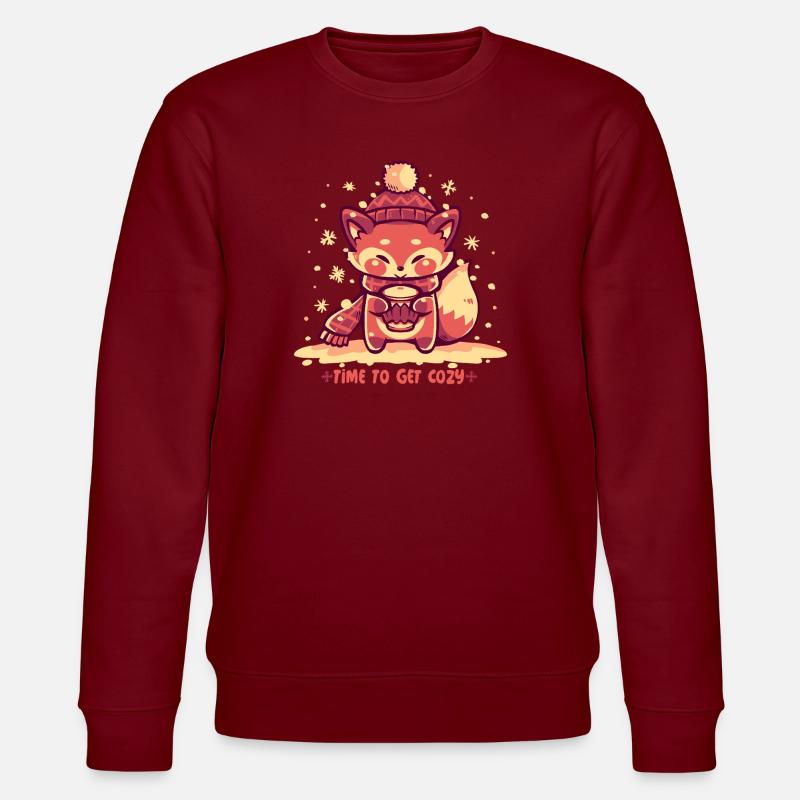 Zeit, es gemütlich zu machen - Stanley/Stella Unisex Bio-Sweatshirt CHANGER  - Burgunderrot