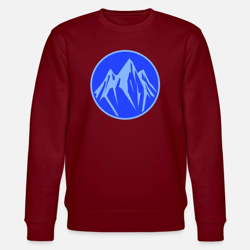 Berge Gebirge - Stanley/Stella Unisex Bio-Sweatshirt CHANGER  - Burgunderrot