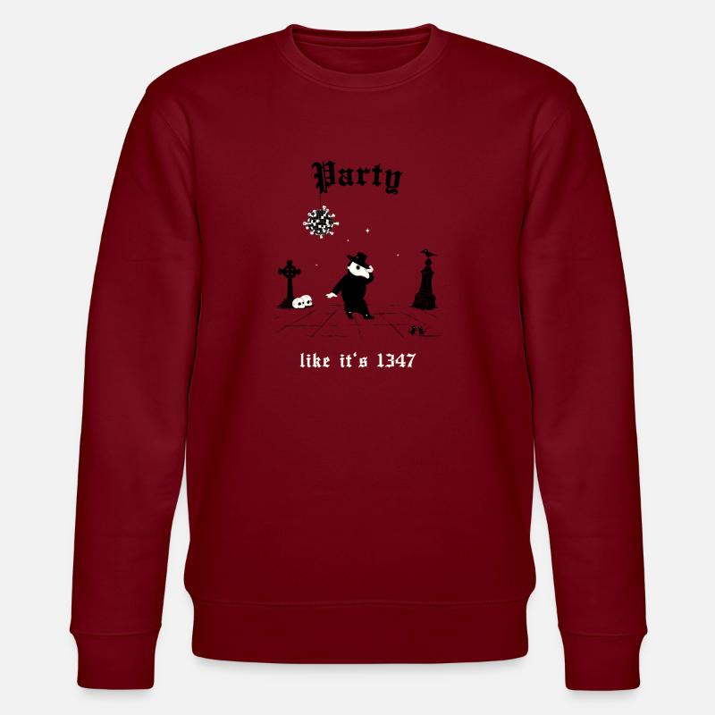 Like It's 1347 Tee - Stanley/Stella Unisex Bio-Sweatshirt CHANGER  - Burgunderrot