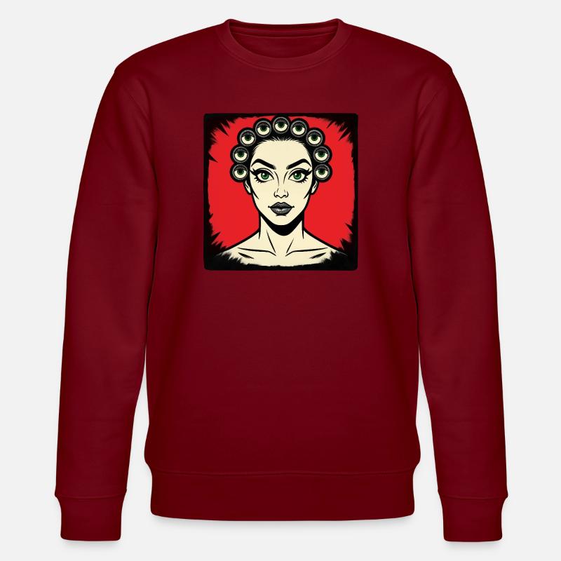 I SEE YOU - nice people - Sweat bio CHANGER Stanley/Stella Unisexe - bordeaux