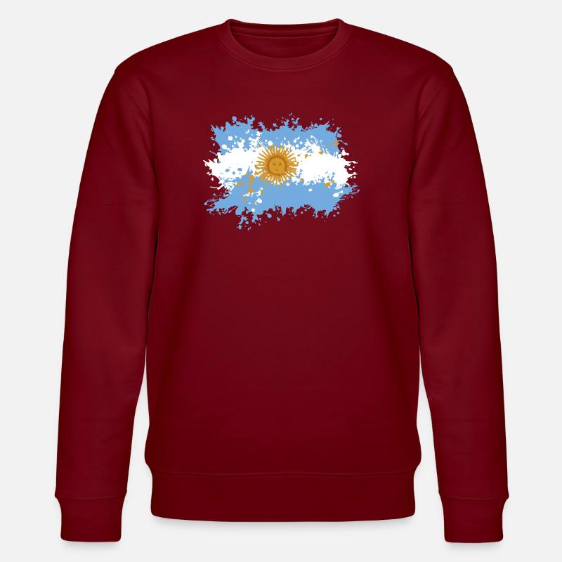 Éclaboussure du drapeau argentin - Sweat bio CHANGER Stanley/Stella Unisexe - bordeaux