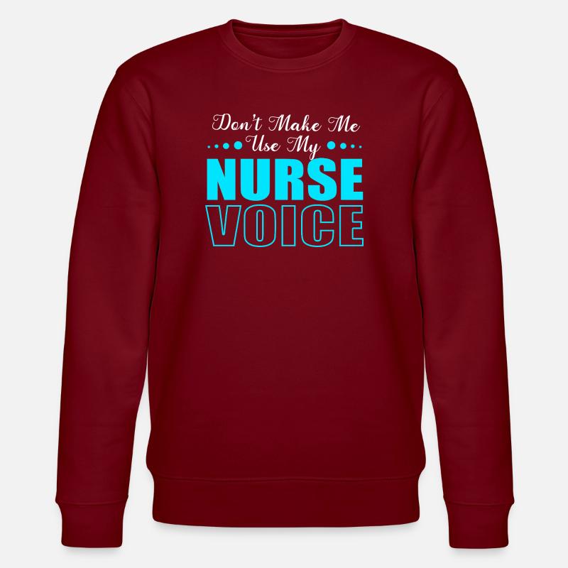 Krankenschwester Krankenhaus Pflege Geschenk - Stanley/Stella Unisex Bio-Sweatshirt CHANGER  - Burgunderrot