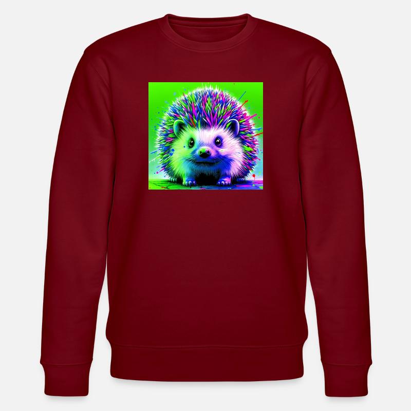 Igel - Stanley/Stella Unisex Bio-Sweatshirt CHANGER  - Burgunderrot