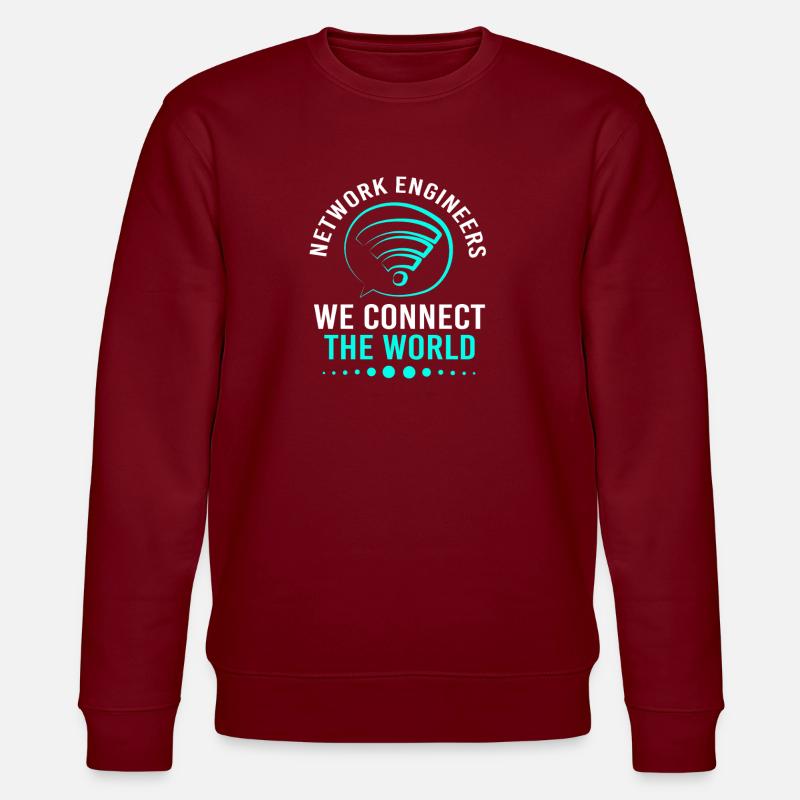 Network Engineer Programmer Computer Scientist - Stanley/Stella CHANGER Unisex Organic Sweatshirt - burgundy