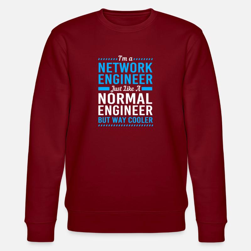 Netzwerk Informatiker Programmierer Admin - Stanley/Stella Unisex Bio-Sweatshirt CHANGER  - Burgunderrot