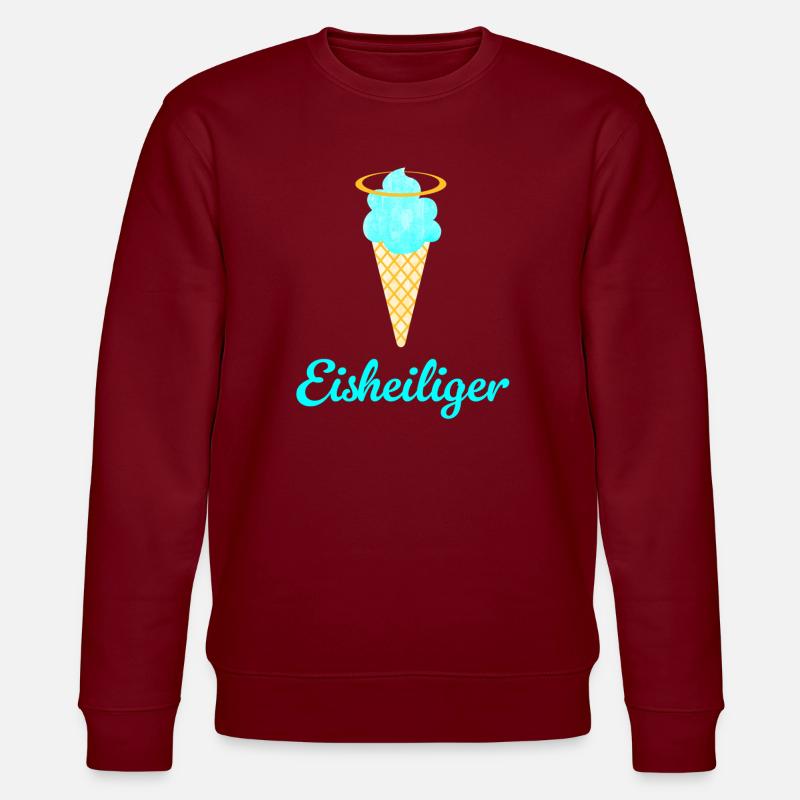 Eisheiliger Eis Eiscreme Heiligenschein Sommer Fan - Stanley/Stella CHANGER Unisex Organic Sweatshirt - burgundy