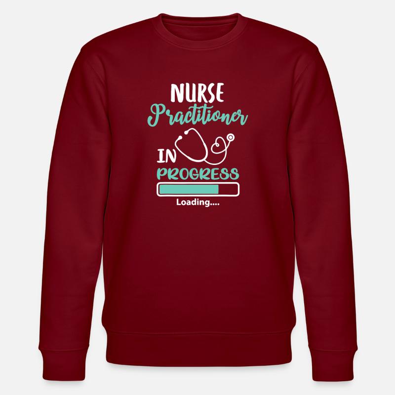 Nurse Practitioner In Progress Loading - Stanley/Stella CHANGER Unisex Organic Sweatshirt - burgundy