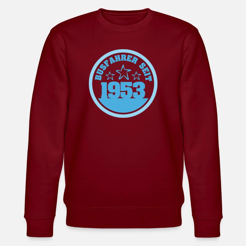 1953 - Stanley/Stella Unisex Bio-Sweatshirt CHANGER  - Burgunderrot