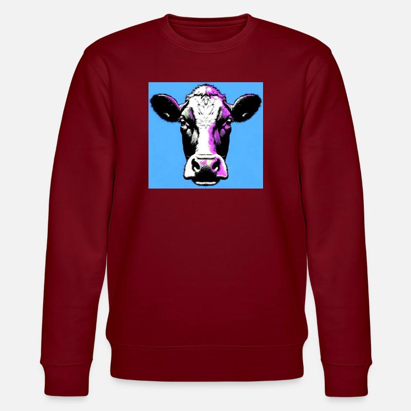 vache - Sweat bio CHANGER Stanley/Stella Unisexe - bordeaux