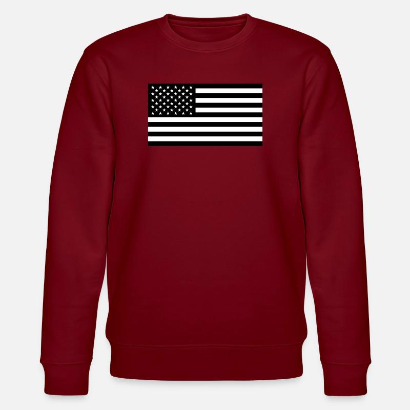 LE DRAPEAU AMÉRICAIN - Sweat bio CHANGER Stanley/Stella Unisexe - bordeaux