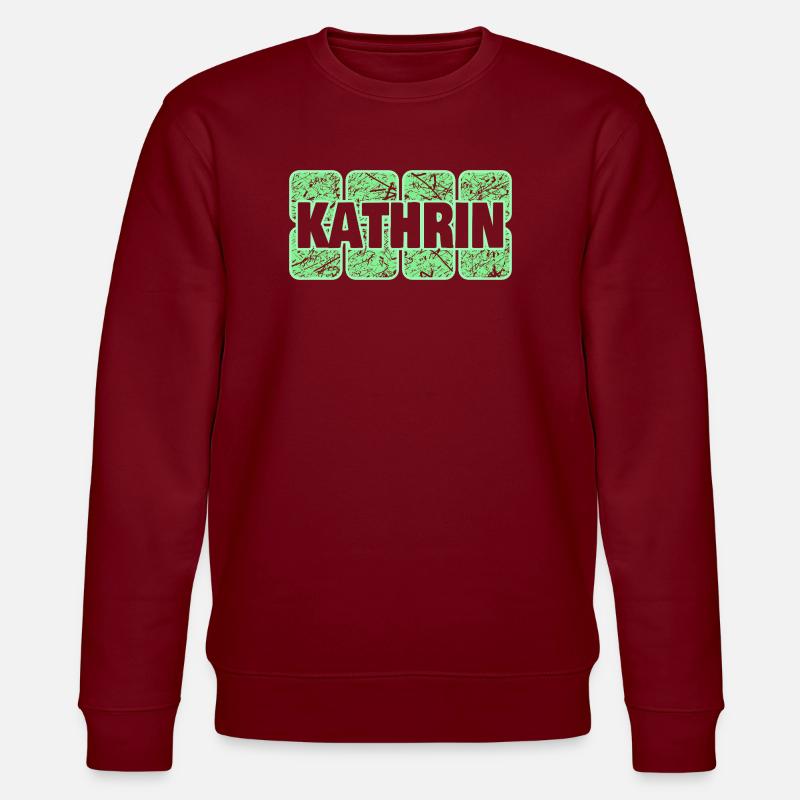 Kathrin als Saeugling - Stanley/Stella Unisex Bio-Sweatshirt CHANGER  - Burgunderrot
