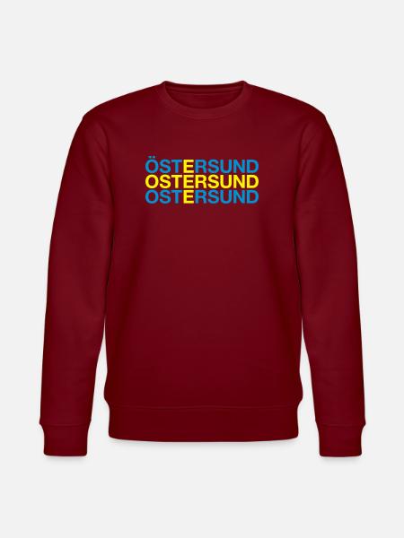 ÖSTERSUND - Sweden - Swedish flag - Stanley/Stella CHANGER Unisex Organic Sweatshirt - burgundy
