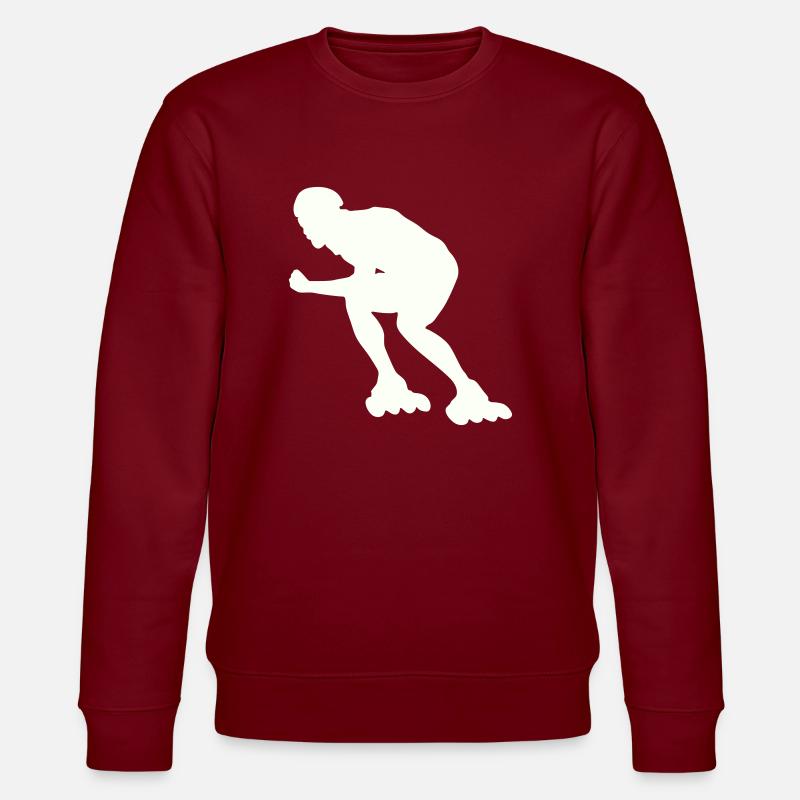 inline skating - Stanley/Stella Unisex Bio-Sweatshirt CHANGER  - Burgunderrot