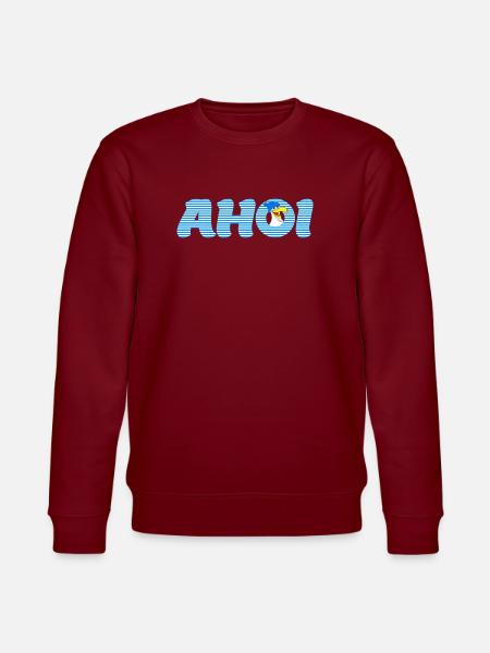 Call Ahoy with Seagull - Stanley/Stella CHANGER Unisex Organic Sweatshirt - burgundy