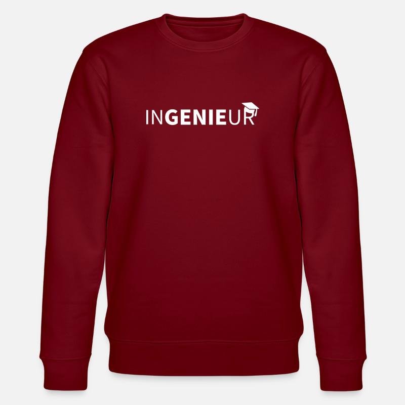 INGENIEUR Bachelor 2022 - Stanley/Stella Unisex Bio-Sweatshirt CHANGER  - Burgunderrot