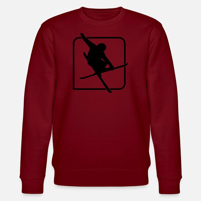 Ski Freestyle - Sweat bio CHANGER Stanley/Stella Unisexe - bordeaux