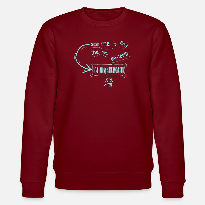 Trouvez le code-barres du propriétaire - Sweat bio CHANGER Stanley/Stella Unisexe - bordeaux