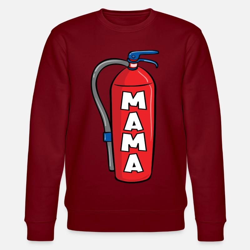 Maman pompier - Sweat bio CHANGER Stanley/Stella Unisexe - bordeaux