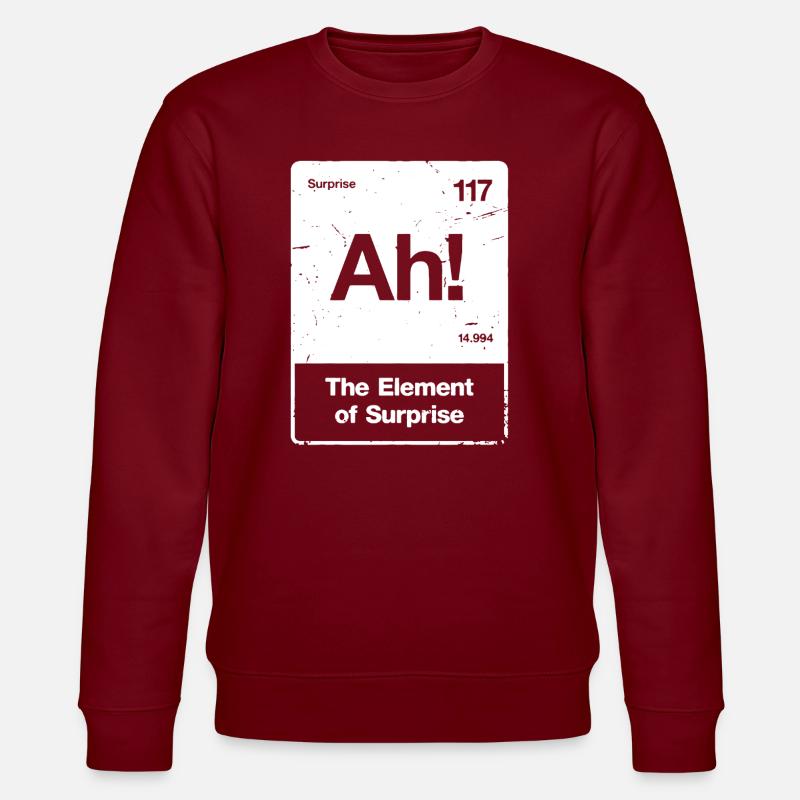 Ah! Element Überraschung - Stanley/Stella Unisex Bio-Sweatshirt CHANGER - Burgunderrot