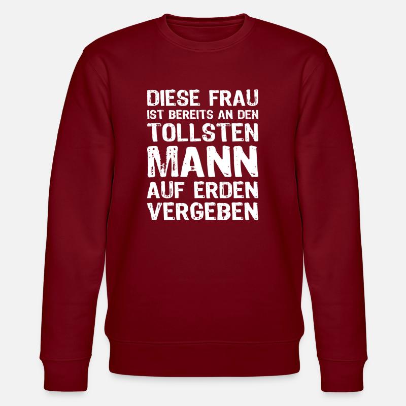 Tollster Mann - Stanley/Stella Unisex Bio-Sweatshirt CHANGER  - Burgunderrot