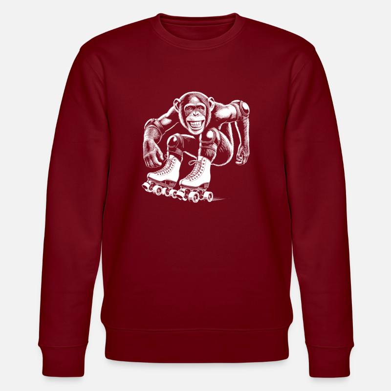 Rollschuhe - Stanley/Stella Unisex Bio-Sweatshirt CHANGER - Burgunderrot