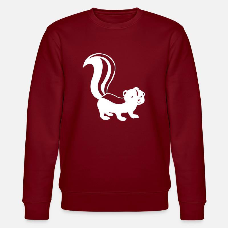 stinktier comic - Stanley/Stella Unisex Bio-Sweatshirt CHANGER  - Burgunderrot