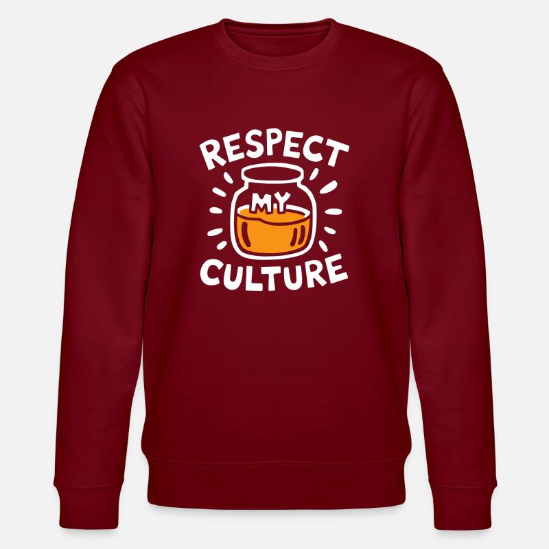 Fermentierte Teekultur feiern - Stanley/Stella Unisex Bio-Sweatshirt CHANGER  - Burgunderrot