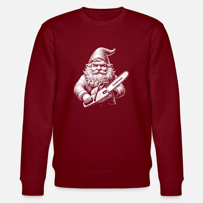 Holzfäller - Stanley/Stella Unisex Bio-Sweatshirt CHANGER  - Burgunderrot