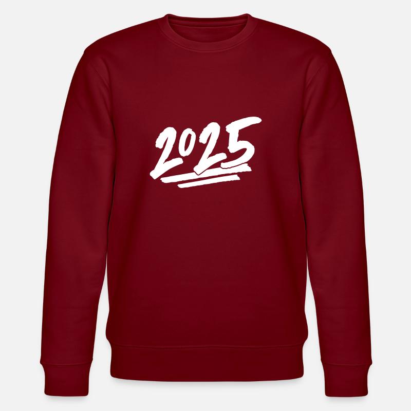 2025 Jahr - Stanley/Stella Unisex Bio-Sweatshirt CHANGER  - Burgunderrot