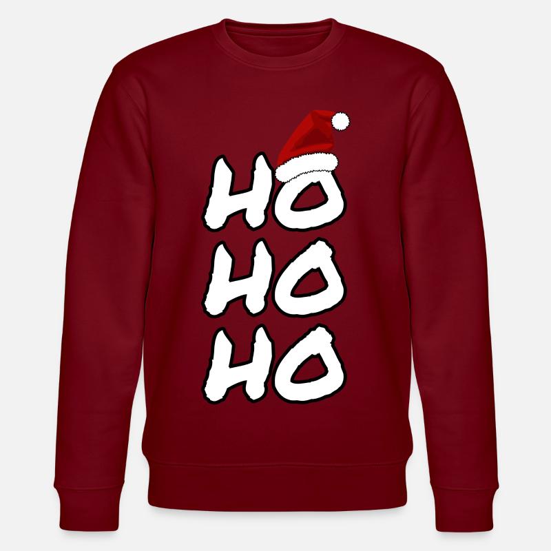 Frohes Fest - Stanley/Stella Unisex Bio-Sweatshirt CHANGER  - Burgunderrot