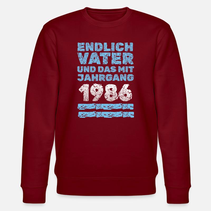 1986 - Stanley/Stella Unisex Bio-Sweatshirt CHANGER - Burgunderrot