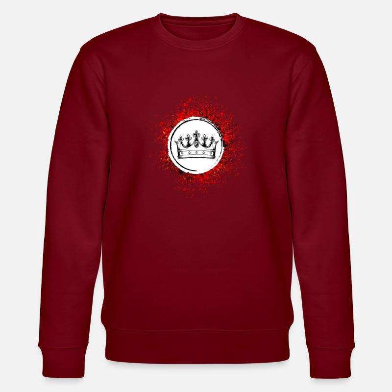 Silhouette de la couronne - Sweat bio CHANGER Stanley/Stella Unisexe - bordeaux