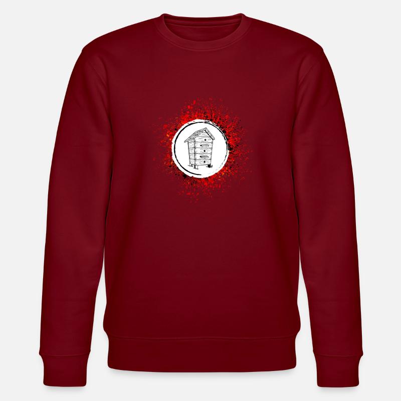 Honig Imker Bienen - Stanley/Stella Unisex Bio-Sweatshirt CHANGER  - Burgunderrot
